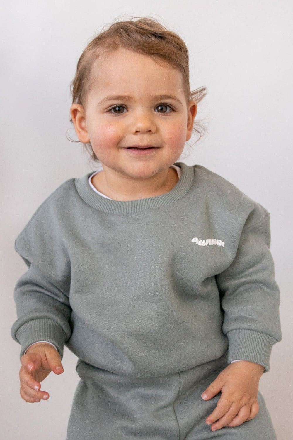 Mini Waves Jumper / Sage - Mama & Ivy