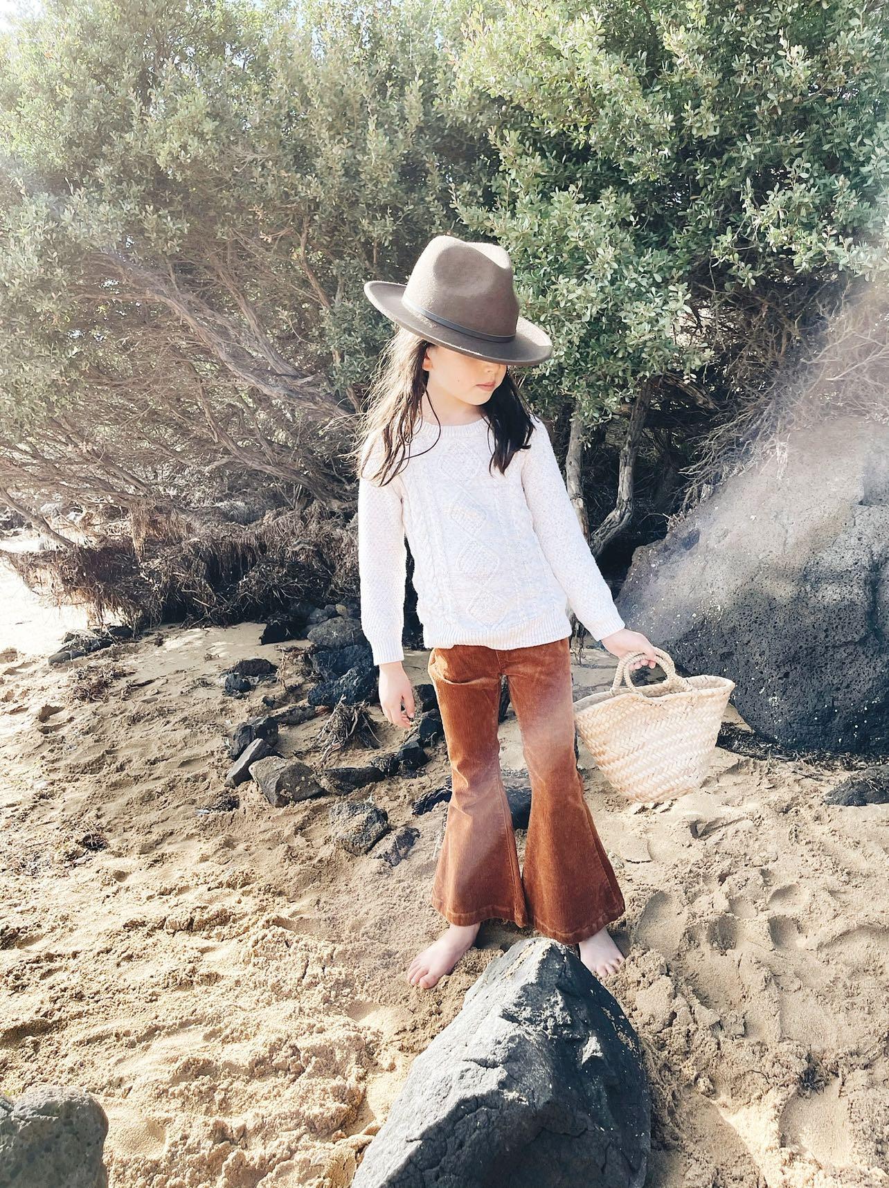 Farrah Flare Jean - Toffee Cord - Mama & Ivy