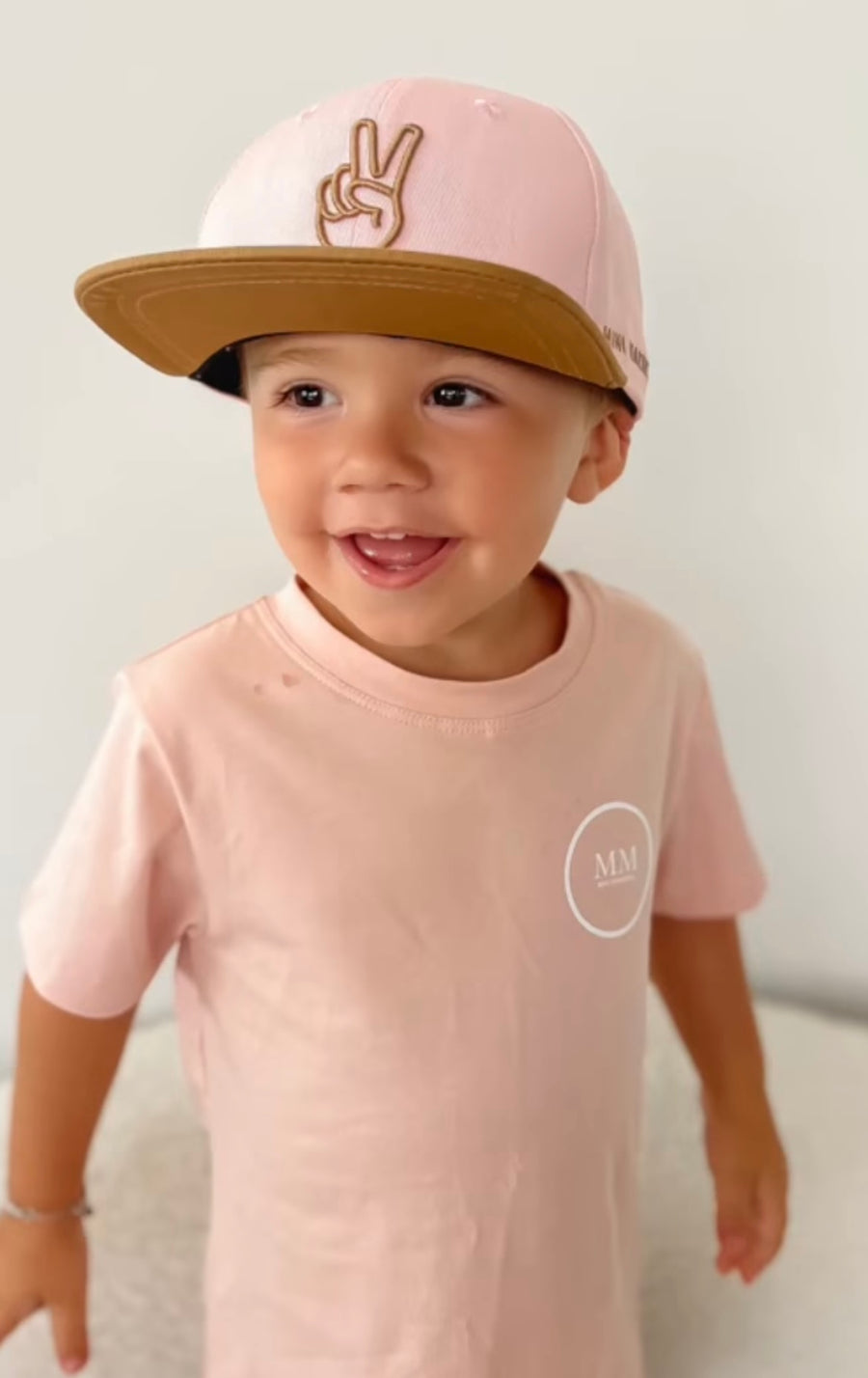 Pink Peace Out SnapBack - Mama & Ivy