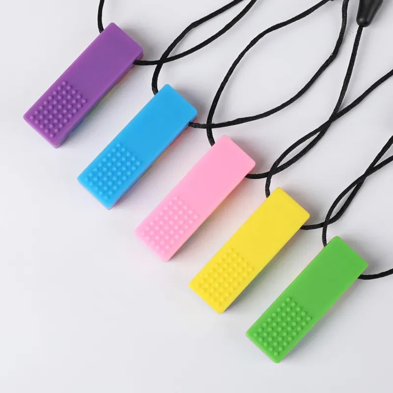 Lego Brick Sensory Chew Necklace - Mama & Ivy