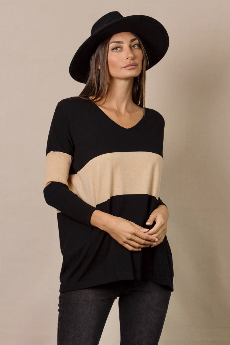 Vera V-Neck Knit - Mama & Ivy