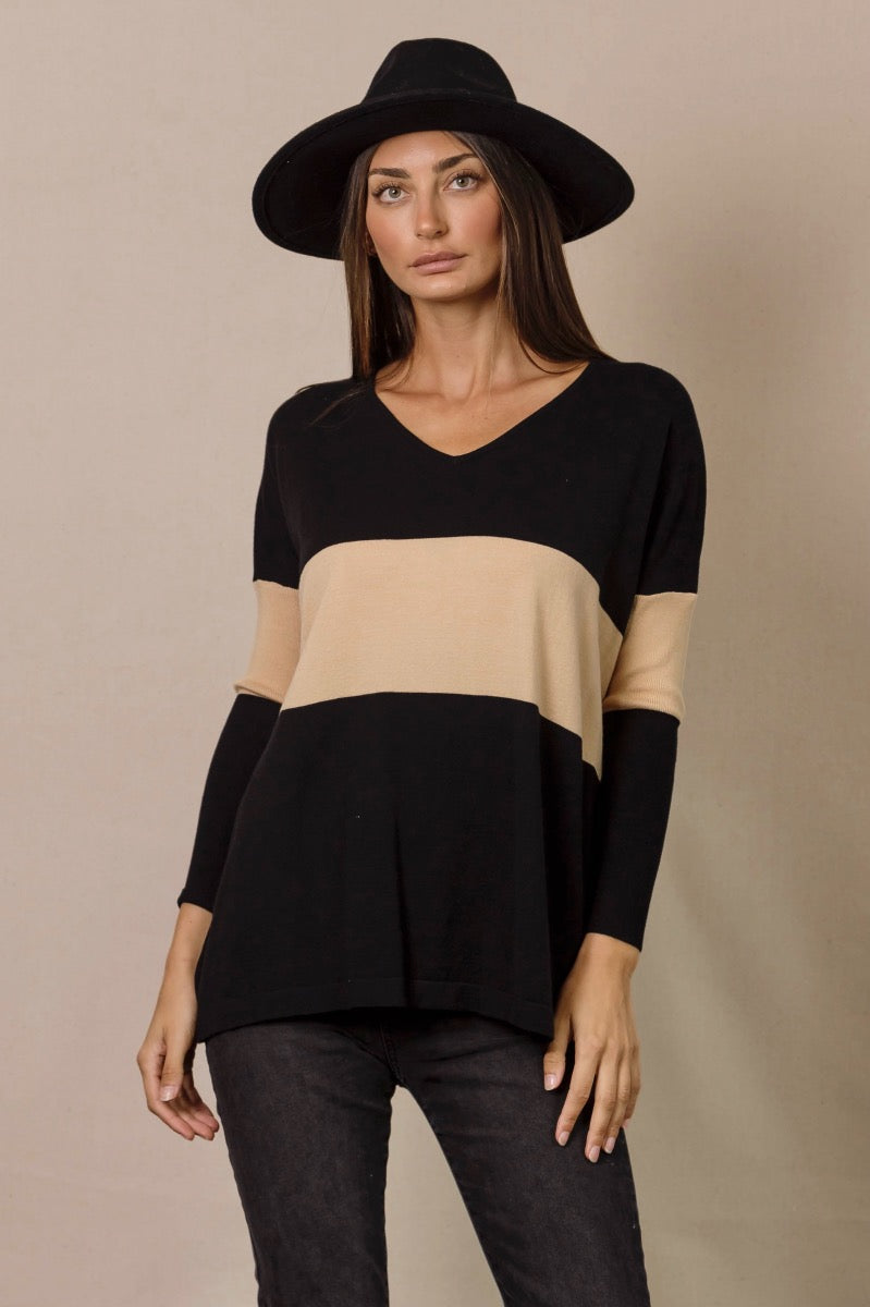 Vera V-Neck Knit - Mama & Ivy