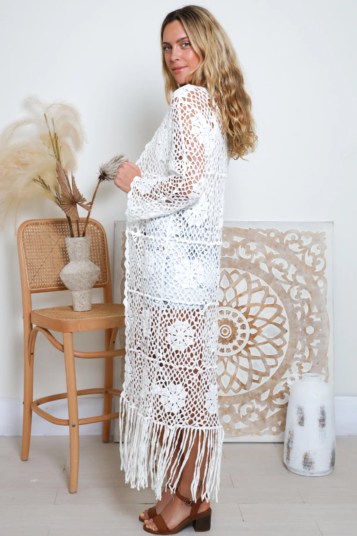 Lou Crochet Kimono - Mama & Ivy