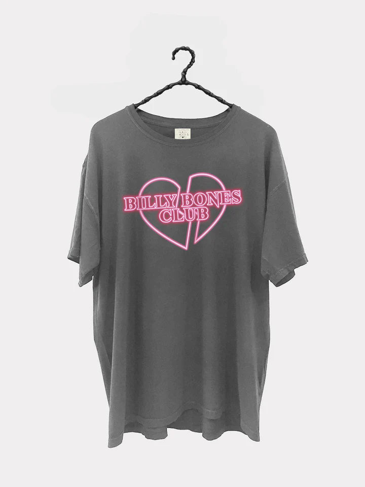 Billy Bones / Heartbreaker Neon Tee / Washed Black - Mama & Ivy