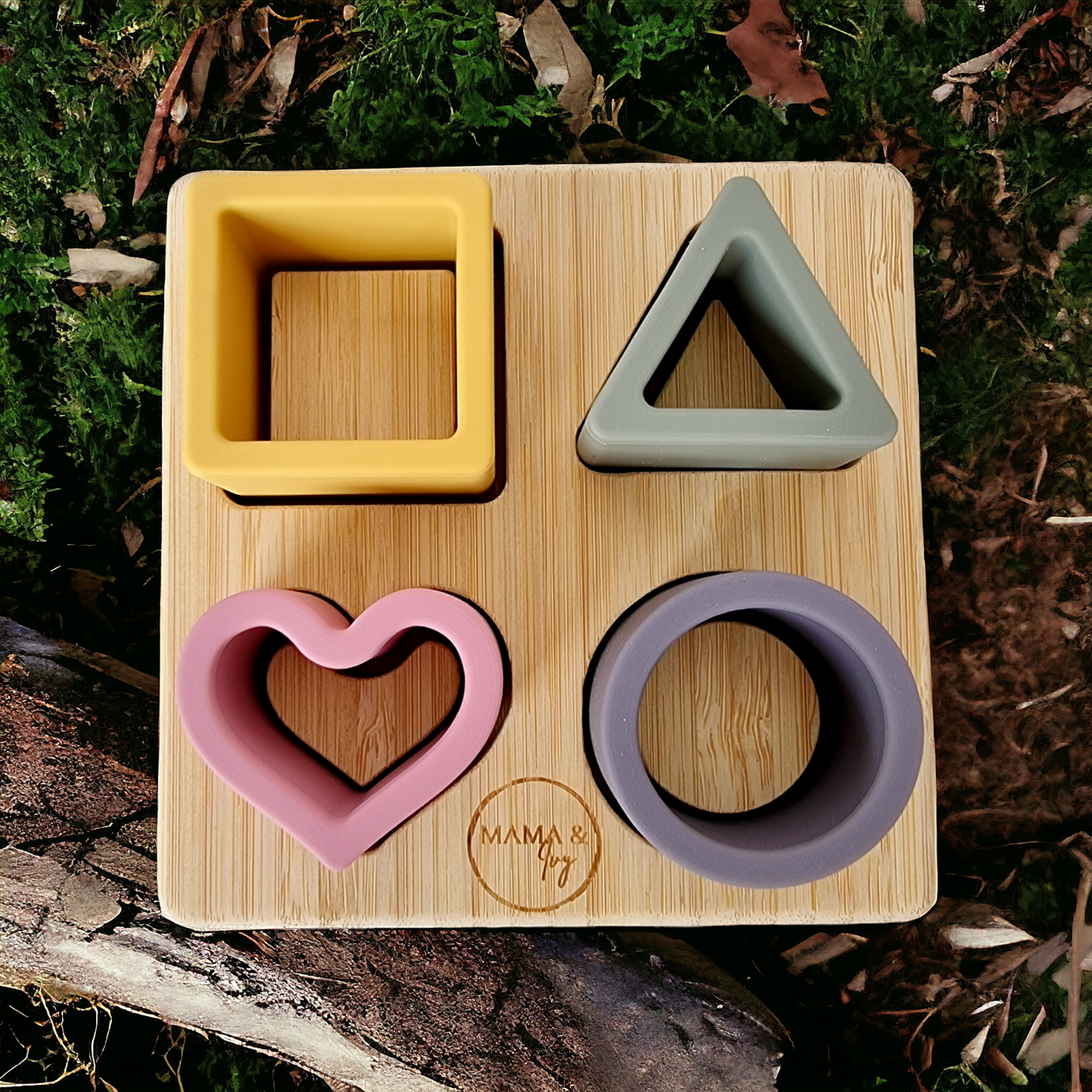 3D Shape Puzzle - Multi Coloured - Mama & Ivy