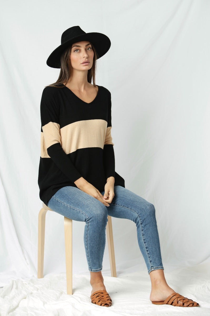 Vera V-Neck Knit - Mama & Ivy