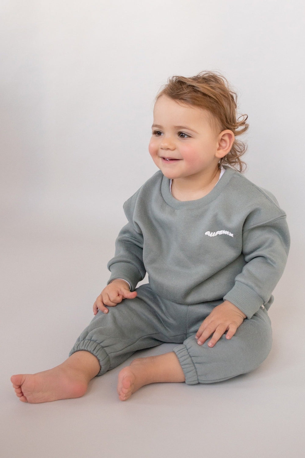 Mini Waves Jumper / Sage - Mama & Ivy