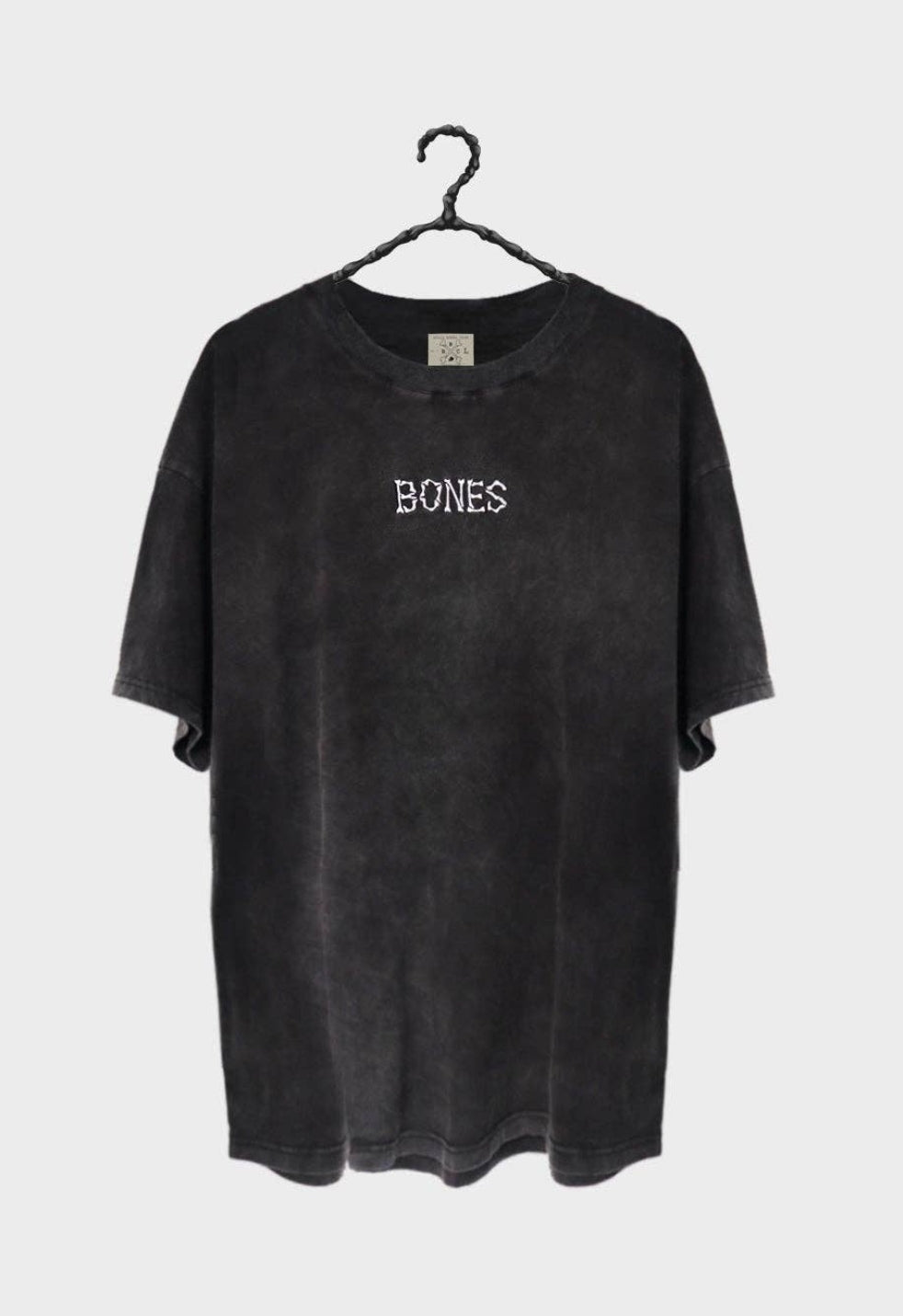 Bones Club Tee/ Acid Wash Black - Mama & Ivy