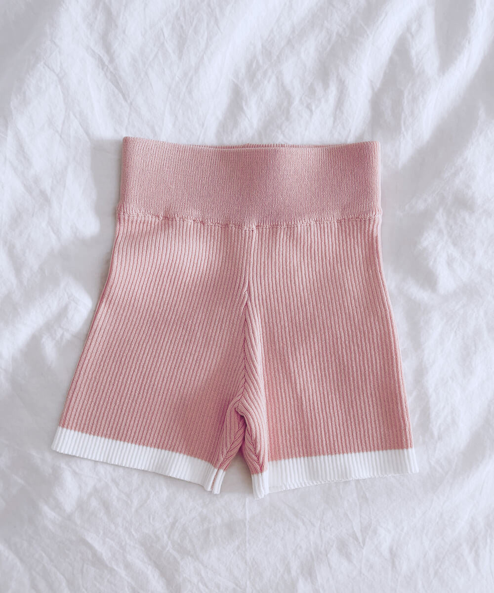 Rose Knit Bike Shorts - Mama & Ivy