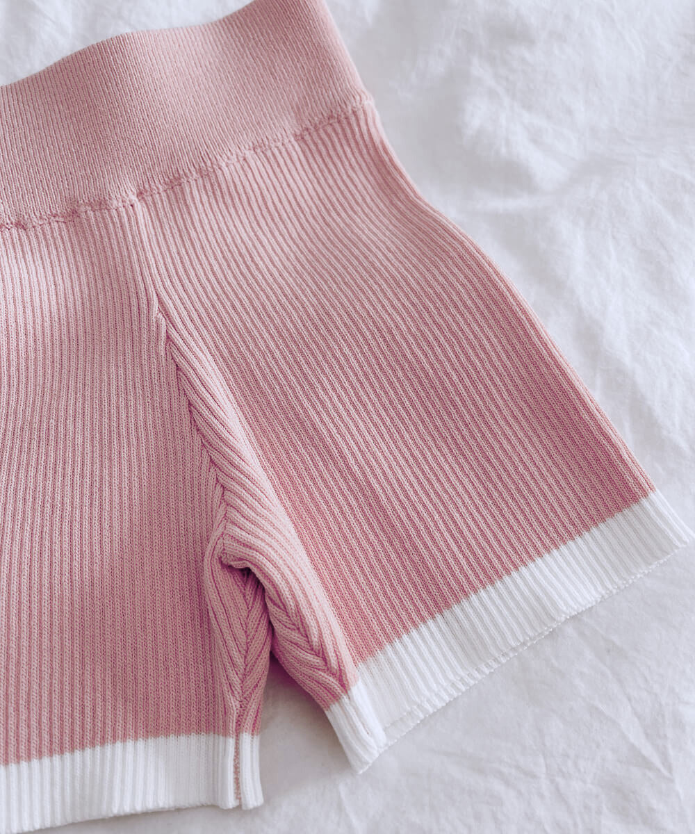Rose Knit Bike Shorts - Mama & Ivy