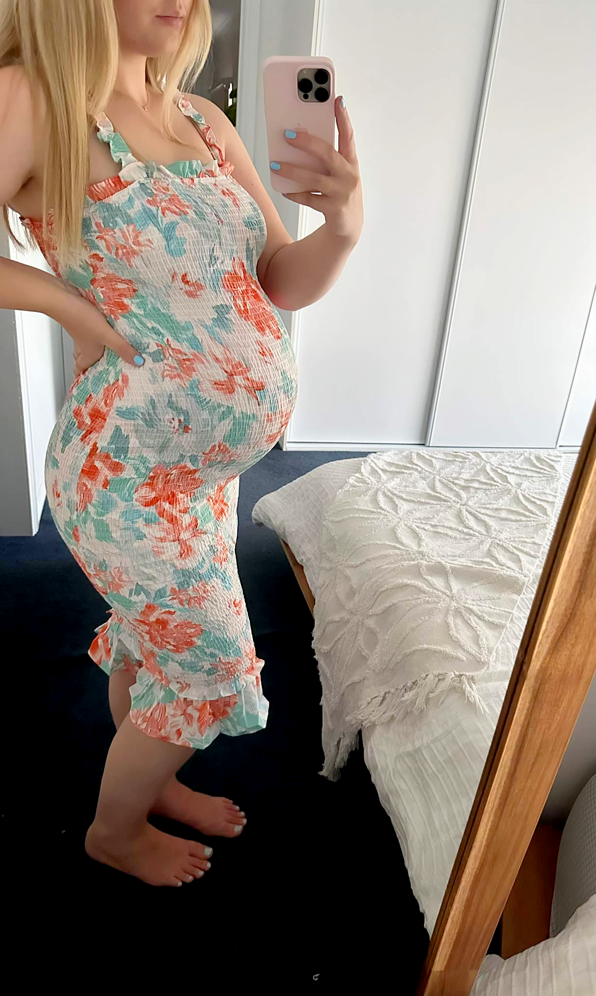 Macey Shirred Midi Dress - Mama & Ivy