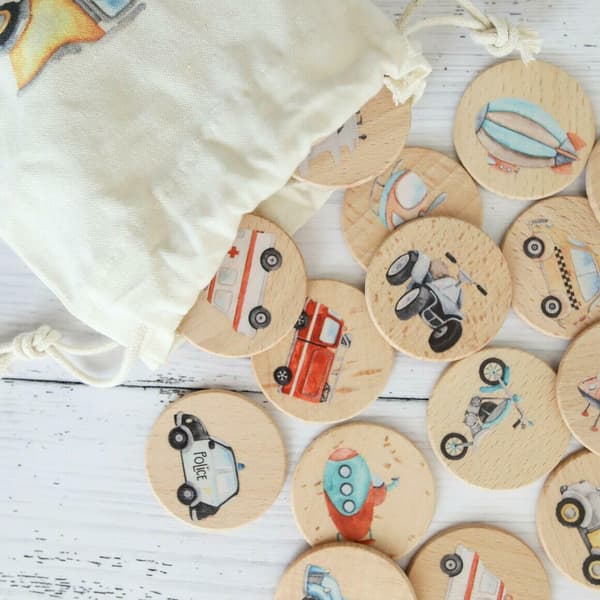 Transport Memory Game - Mama & Ivy