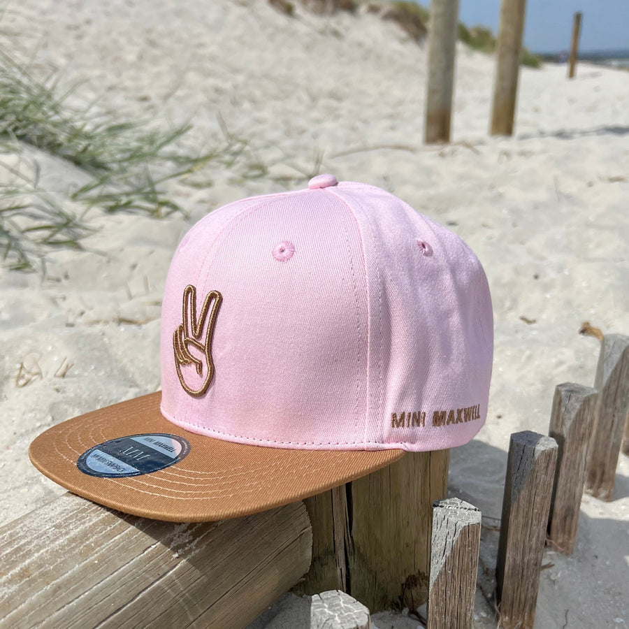 Pink Peace Out SnapBack - Mama & Ivy