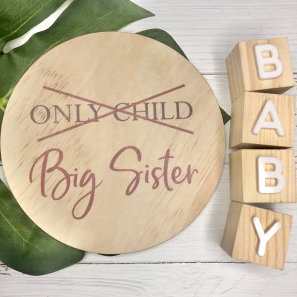 Sibling Announcement Disc - Mama & Ivy