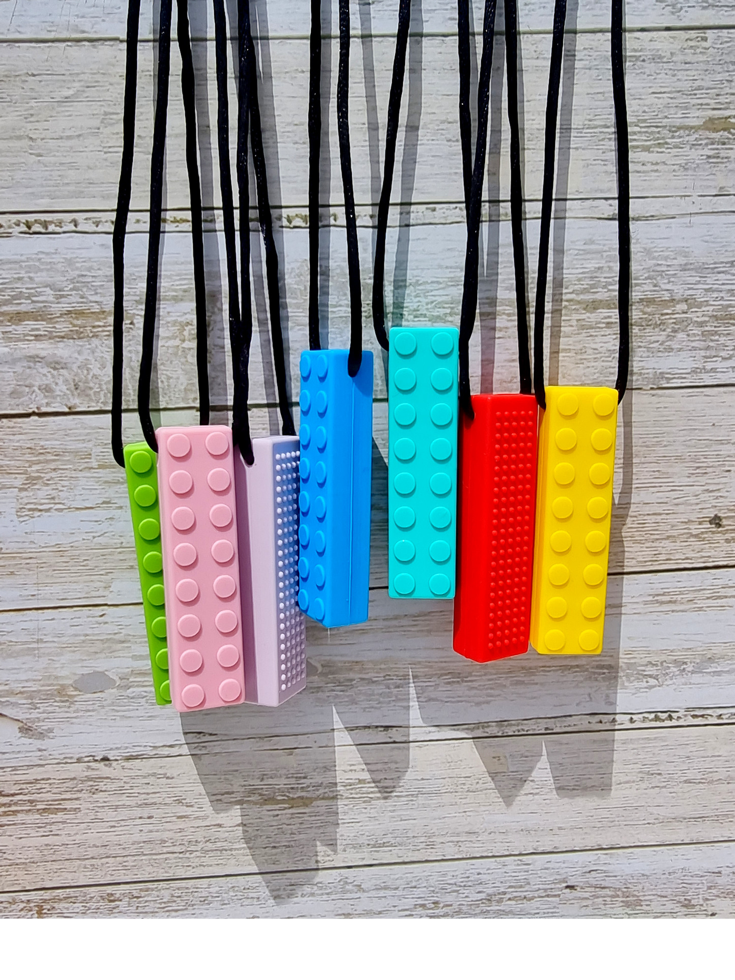 Lego Brick Sensory Chew Necklace - Mama & Ivy