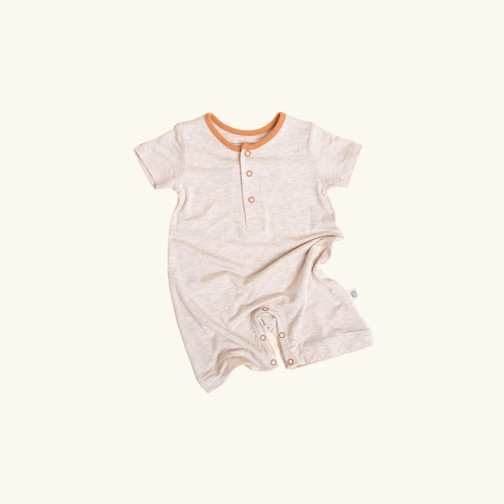 Romper Pocket - Oat - Mama & Ivy