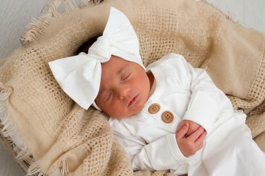 White Wrap Bow - Mama & Ivy
